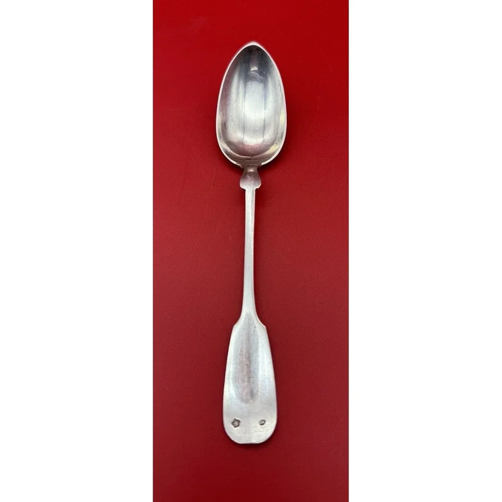 6 Antique Fiddleback Austrian 800 Silver Spoons Diana Head & JK Mark 129 grams